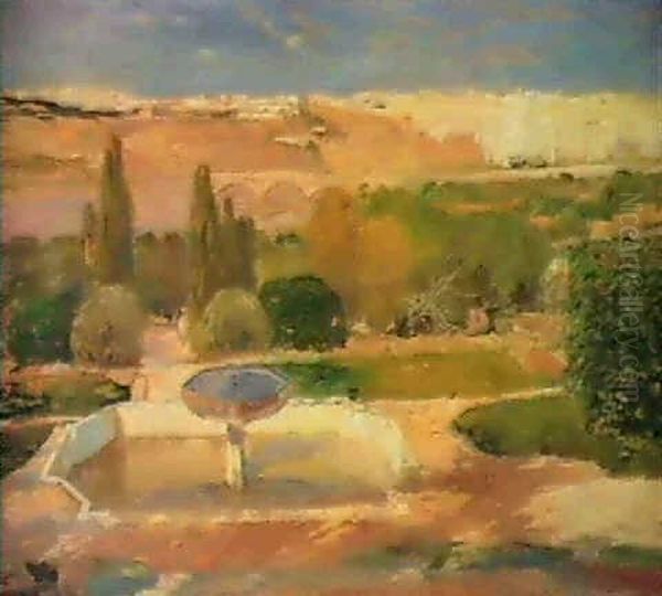 Vue D'azemmour, Prise Du Controle Civil Oil Painting by Elie Anatole Pavil