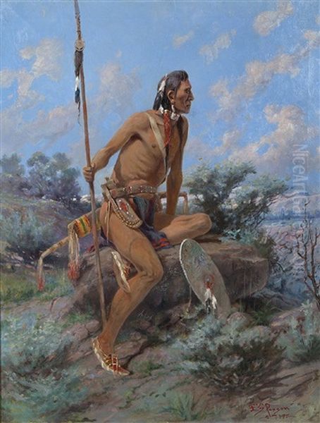 Watchful Waiting Oil Painting by Edgar Samuel Paxson