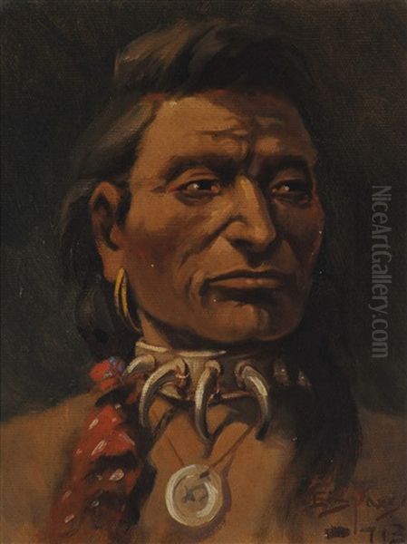 Young Chief Charlo by Edgar Samuel Paxson