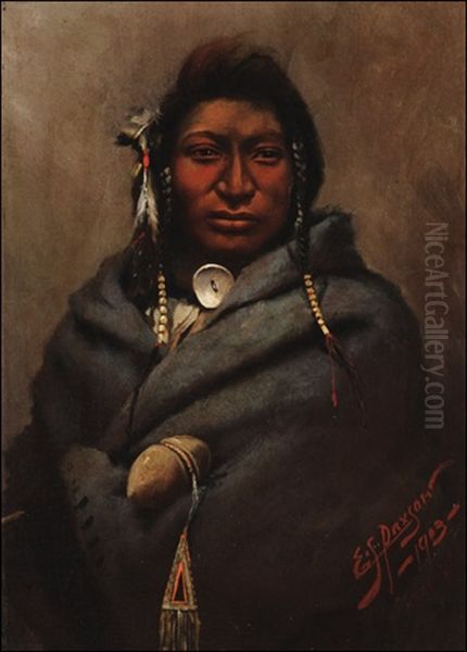 Lone Wolf Oil Painting by Edgar Samuel Paxson