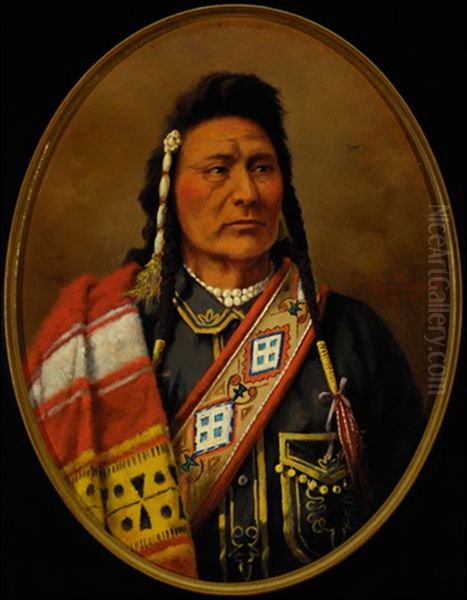 Joseph, Nez Perce Oil Painting by Edgar Samuel Paxson