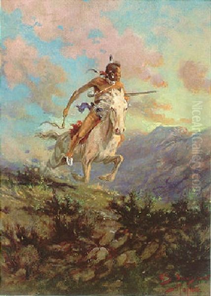 The Messenger Oil Painting by Edgar Samuel Paxson