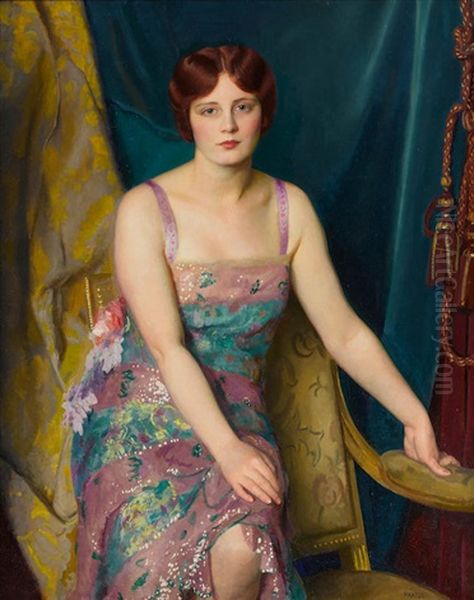 Glitter Oil Painting by William McGregor Paxton