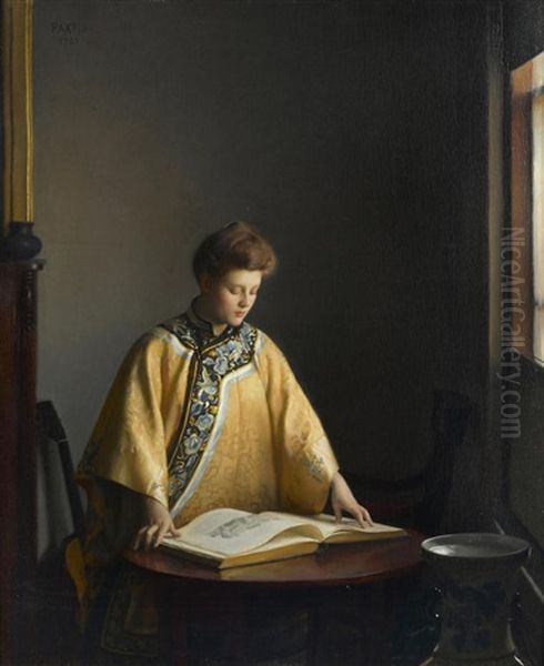 The Yellow Jacket Oil Painting by William McGregor Paxton