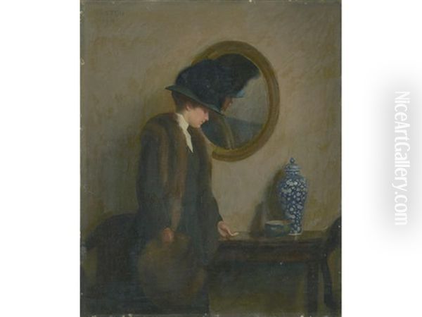 The Visitor by William McGregor Paxton