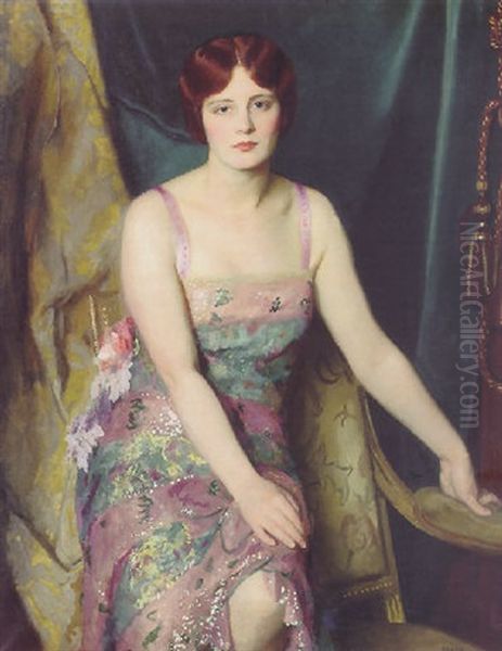 Glitter Oil Painting by William McGregor Paxton