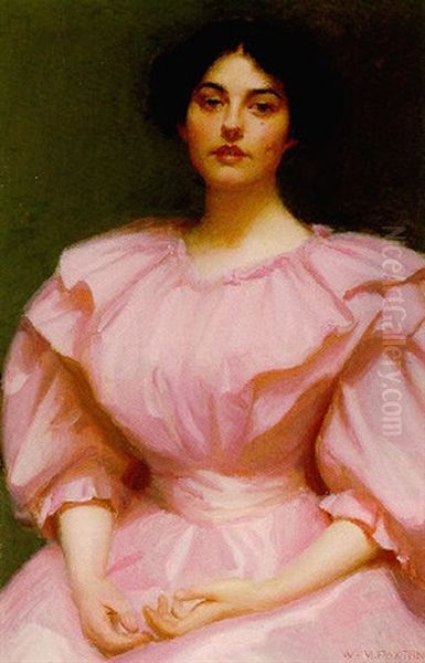 Portrait Of Mrs. Paxton Oil Painting by William McGregor Paxton