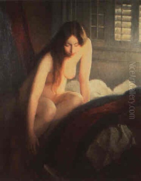 The Slipper Oil Painting by William McGregor Paxton