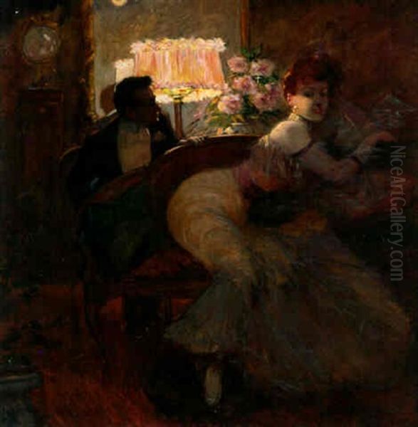 Avent Le Bal Oil Painting by Ennemond Payen