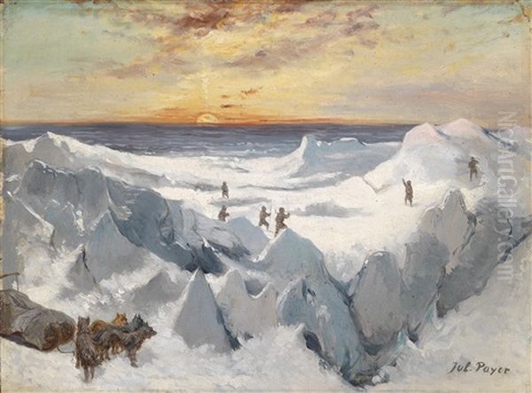 Motiv Von Den Expeditionen Auf Franz Josef Land Oil Painting by Julius von Payer