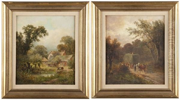 Landscapes (+ Another; Pair) Oil Painting by David Payne