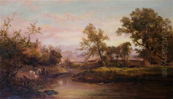 Evening, A Scene Near Great Barr by David Payne