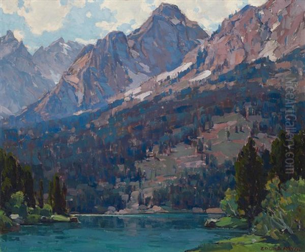 Rugged Peaks Oil Painting by Edgar Alwin Payne