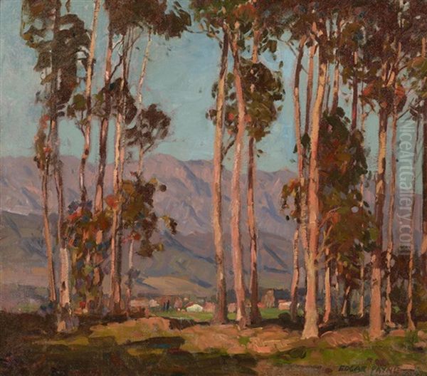 A View Through The Trees Oil Painting by Edgar Alwin Payne