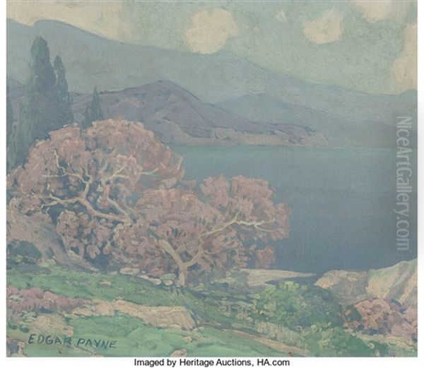 Crater Lake Oil Painting by Edgar Alwin Payne