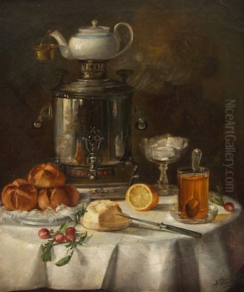 Stilleben Oil Painting by Vladimir Nikolaevich Pchelin