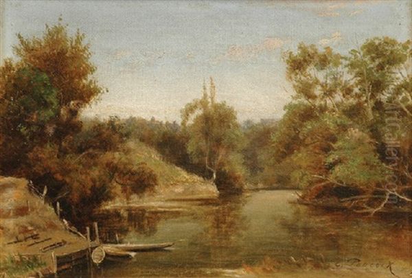 Yarra River Oil Painting by George Edwards Peacock