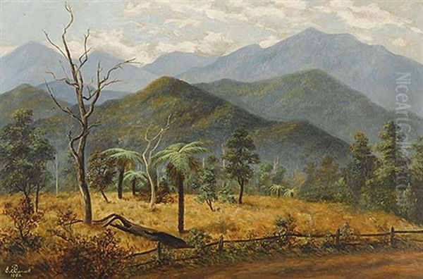 Dandenongs Oil Painting by George Edwards Peacock