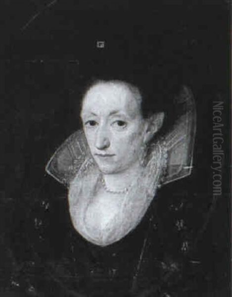 Portrait Of A Lady (elizabeth Verney?) Oil Painting by Robert Peake the Younger