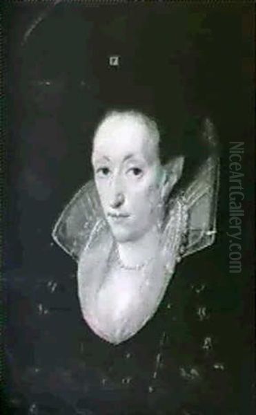 Portrait Of A Lady Said To Be Elizabeth Verney Oil Painting by Robert Peake the Younger