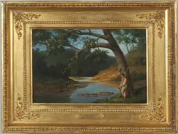 View On The Wissahickon Oil Painting by James Peale Sr.