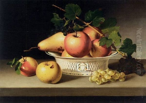 Fruits Of Autumn Oil Painting by James Peale Sr.