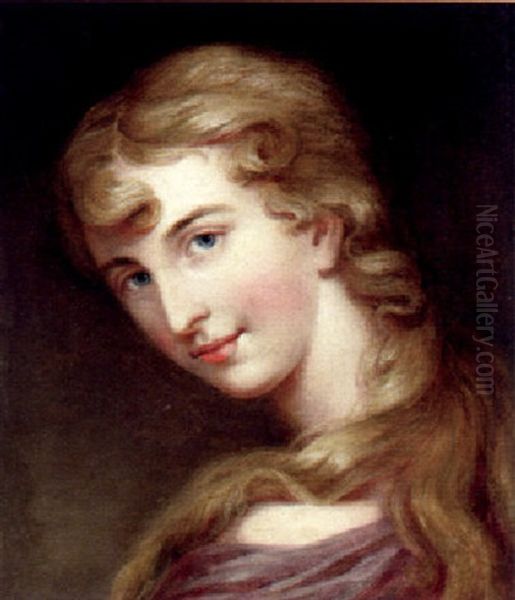 Portrait Of Maria Claypoole Peale Oil Painting by James Peale Sr.