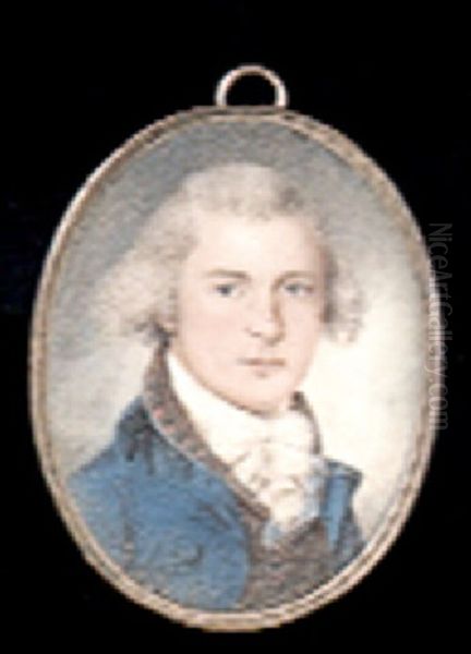 A Gentleman From Maryland, Wearing Blue Coat by James Peale Sr.