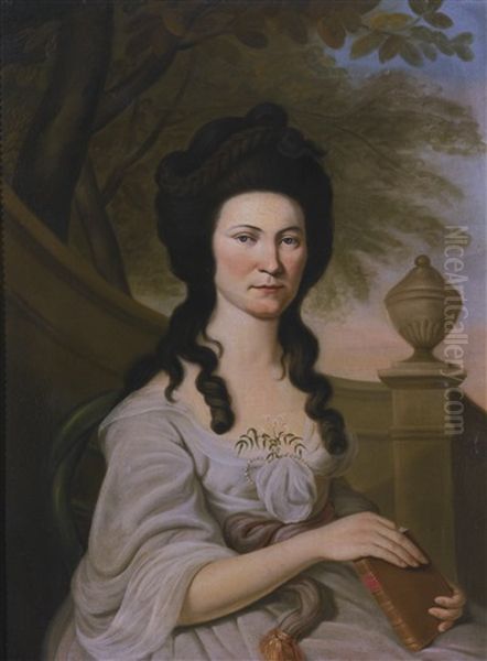 Mrs. Jane Hunter Ewing Oil Painting by Charles Willson Peale