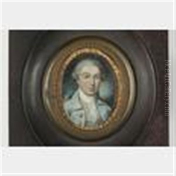 Miniature Portrait Of John Fishbourne Mifflin (1759-1813) Oil Painting by Charles Willson Peale