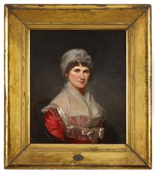 Portrait Of Mrs. Robert Patterson Iii (amy Hunter Ewing, 1751-1844) Oil Painting by Charles Willson Peale