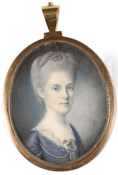 Mary Cox Morris, Wife Of General Jacob Morris Oil Painting by Charles Willson Peale