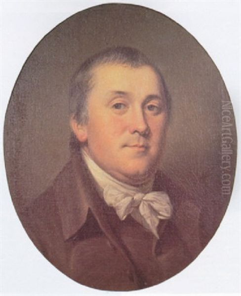 Portrait Of Joseph Sansom Oil Painting by Charles Willson Peale