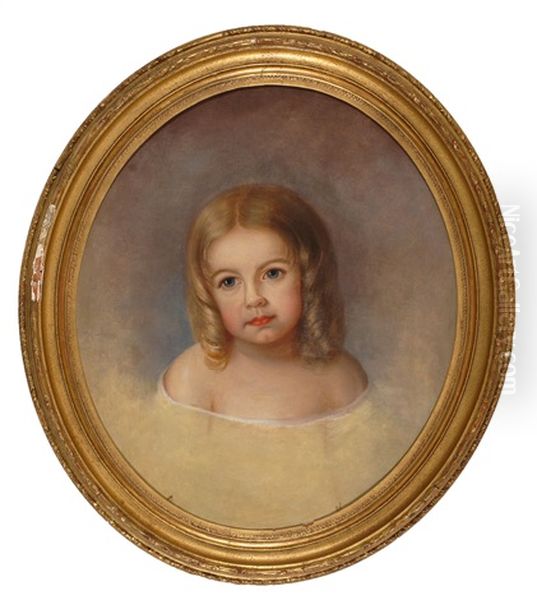 Portrait Of Fanny Adam Oil Painting by Mary Jane Peale