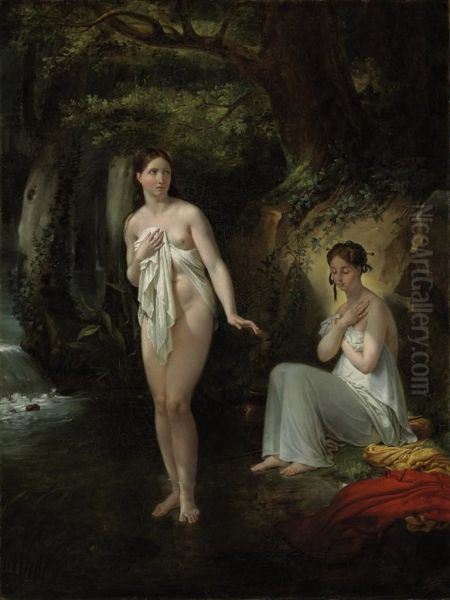 La Source Oil Painting by Merry Joseph Blondel