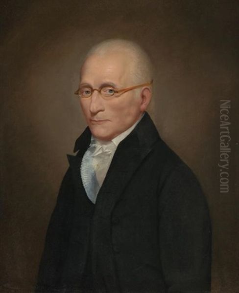 Portrait Of A Gentleman (traditionally Believed To Depict Hilary Baker), Circa 1805 Oil Painting by Rembrandt Peale