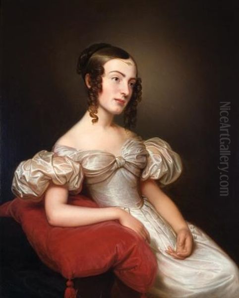 Miss Charlotte A. Pratt Oil Painting by Rembrandt Peale