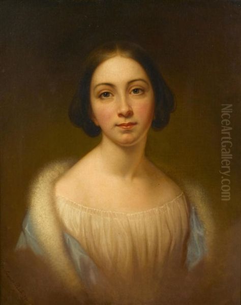 Portrait Of Rebecca Miller Welsh Oil Painting by Rembrandt Peale