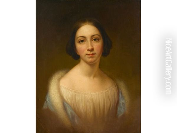 Portrait Of Rebecca Miller Welsh Oil Painting by Rembrandt Peale