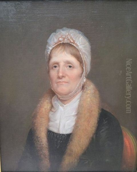 Portrait Of Margaret Irvine (mrs. John) Miller (1756-1847) Oil Painting by Rembrandt Peale