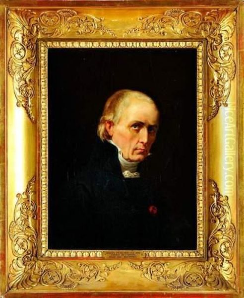 Charles Percier Oil Painting by Merry Joseph Blondel