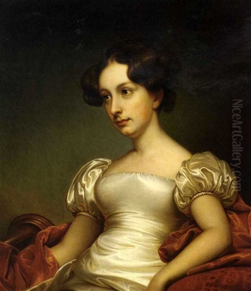 Portrait Of Mrs. John Lowell Gardner, Nee Catherine Endicott Peabody Oil Painting by Rembrandt Peale