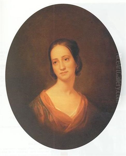 Portrait Of Ethel Hazleton Of Boston Oil Painting by Rembrandt Peale