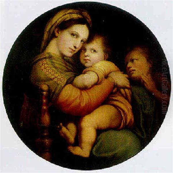 Madonna Della Sedia Oil Painting by Rembrandt Peale