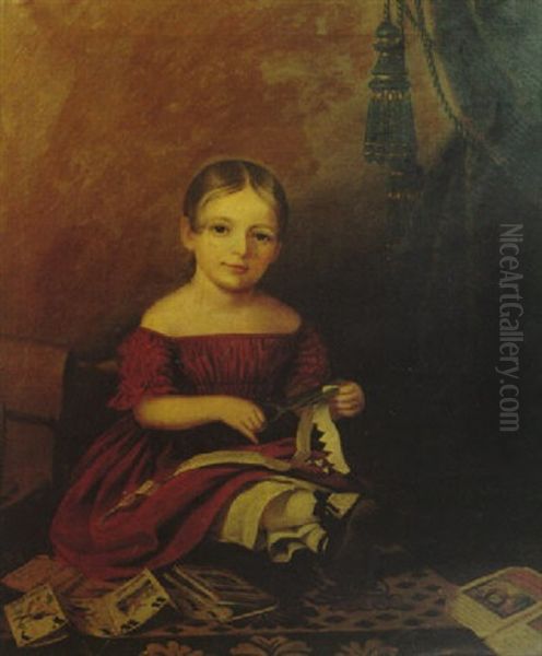 Portrait Of Mary Leypold Griffith Oil Painting by Sarah Miriam Peale