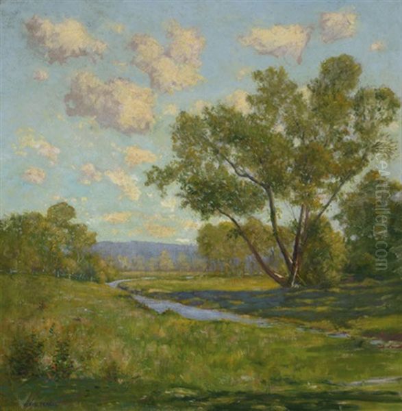 Brook In Summer Oil Painting by William Houghton Sprague Pearce