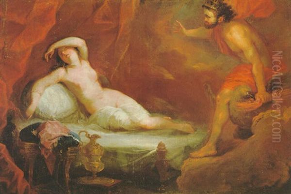 Jupiter Und Semele Oil Painting by Laurent Pecheux