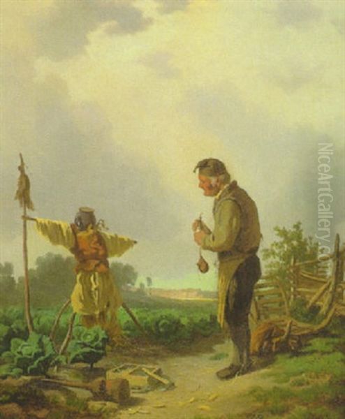 Gelungenes Werk Oil Painting by Heinrich Freiherr von Pechmann