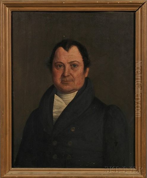 Portrait Of Phineas Reed Oil Painting by Deacon Robert Peckham