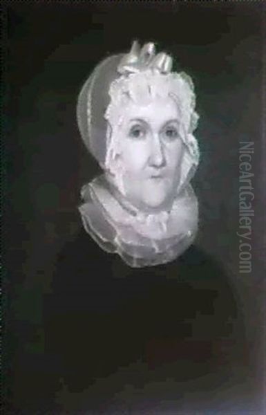 Mrs. Elizabeth Baker Thurston (1763-1850) Oil Painting by Deacon Robert Peckham